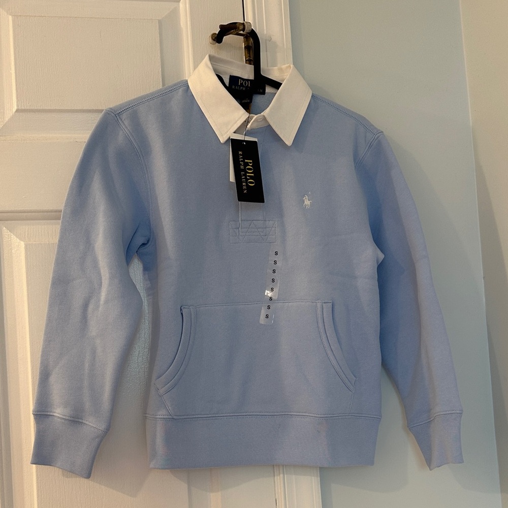 Polo by Ralph Lauren Boy’s Sky Blue Crewneck Sweater